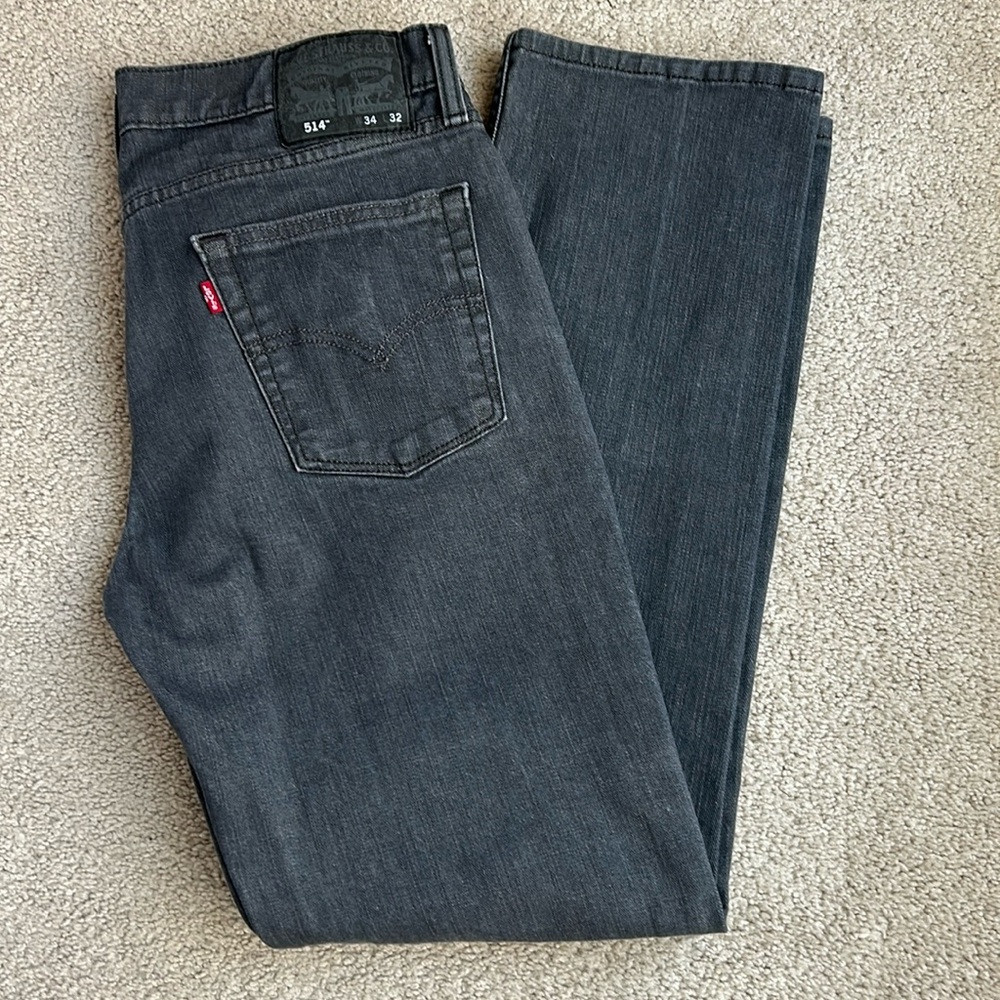 Men’s Levi’s 514 Gray Wash Jeans